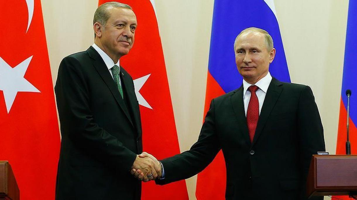 Putin envía mensaje de felicitación a Erdogan para el Año Nuevo