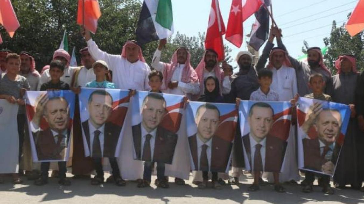راهپیمایی تشکر از ترکیه در عفرین