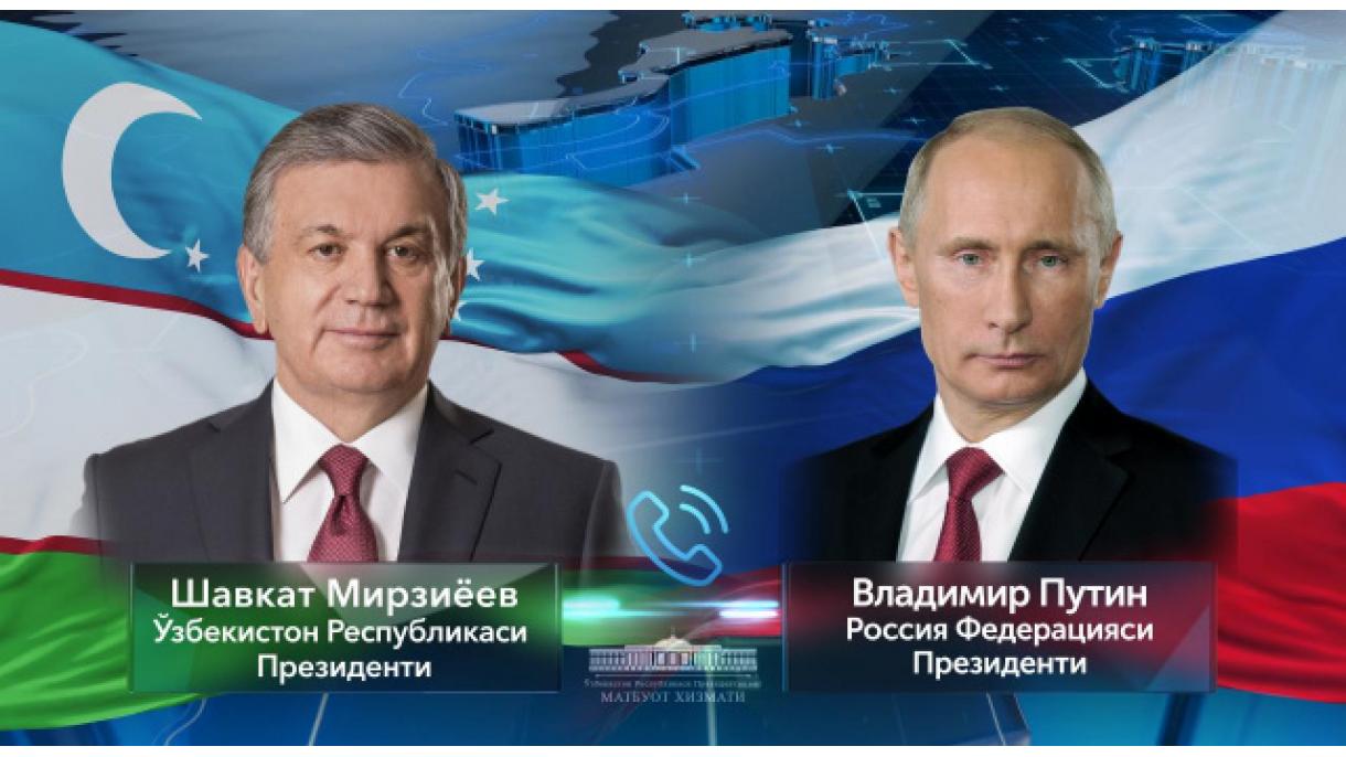 Mirziyoyev bilan Putin Ukraina atrofida yuzaga kelayotgan vaziyat yuzasidan fikr almashdi