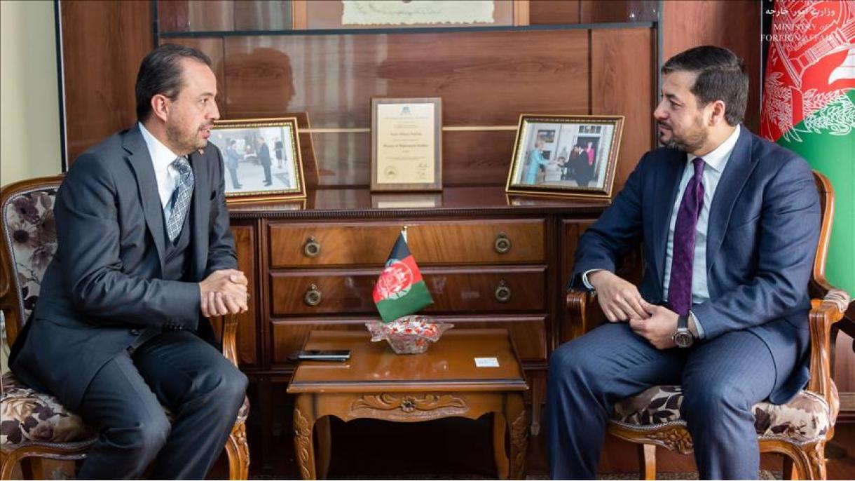 دیدار سفیر ترکیه با معاون وزیر خارجه افغانستان در کابل