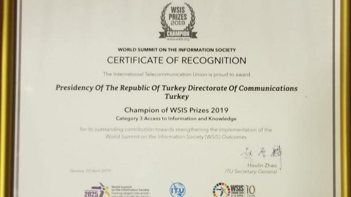 Centro de Comunicação da Presidência da Turquia recebe prêmio de "Melhor Projeto"
