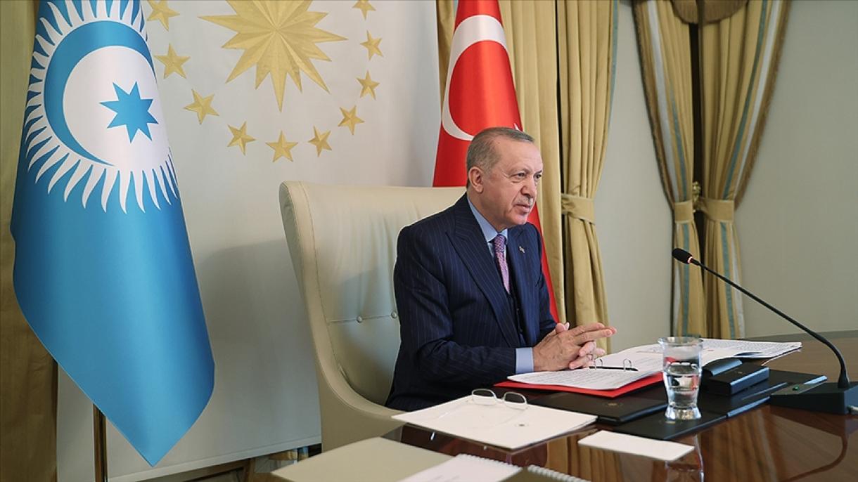 Президент Ердоған Түрік кеңесінің саммитінде сөз сөйледі