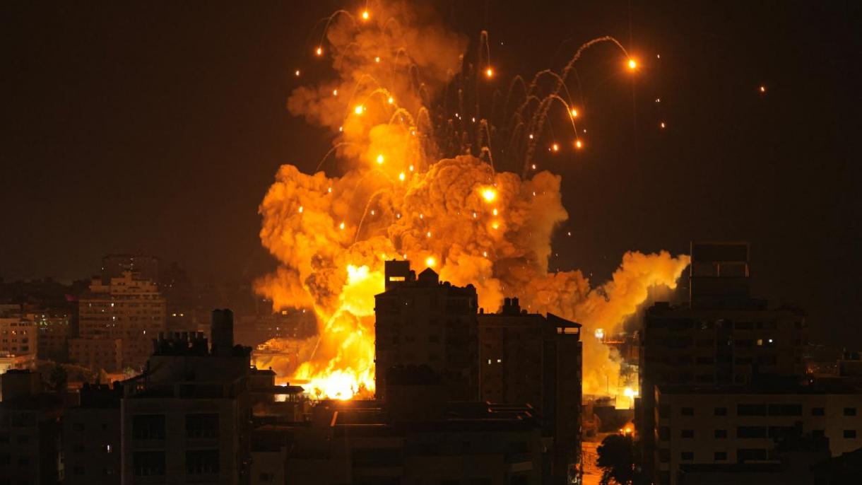 ایسراییل گئجه بویونجا غزه-یه هاوا ضربه‌لری ائندیریب