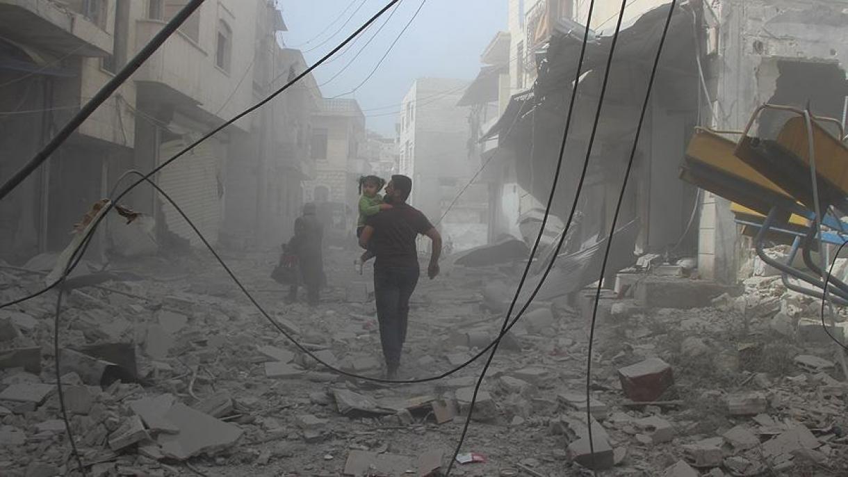 Есад бомбардира населени райони...