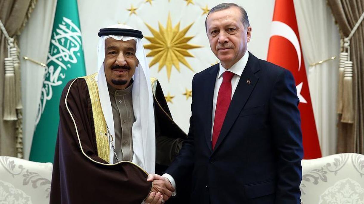 Erdogan e reı Salman falaram sobre as relações bilaterais