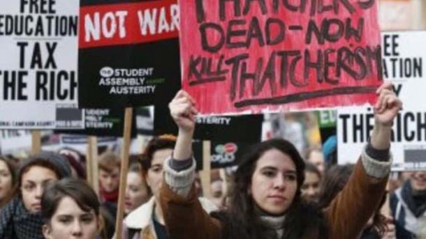 تظاهرات دانشجویی در لندن