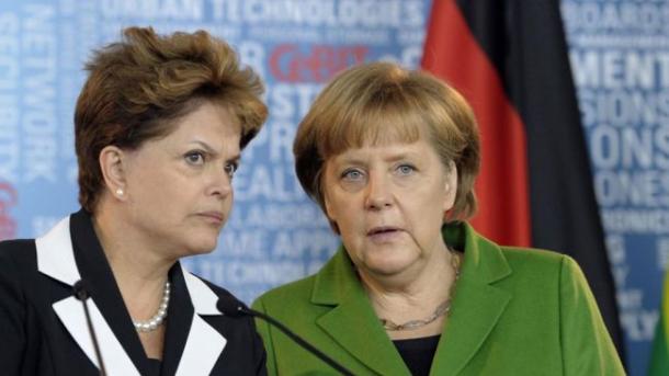Rousseff recibe a Merkel como invitado honorífico en Brasil