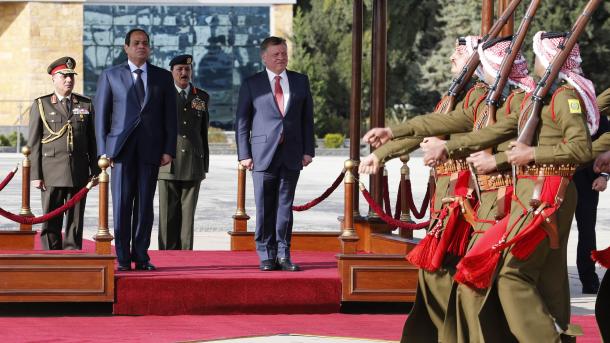 埃及总统西西访问约旦