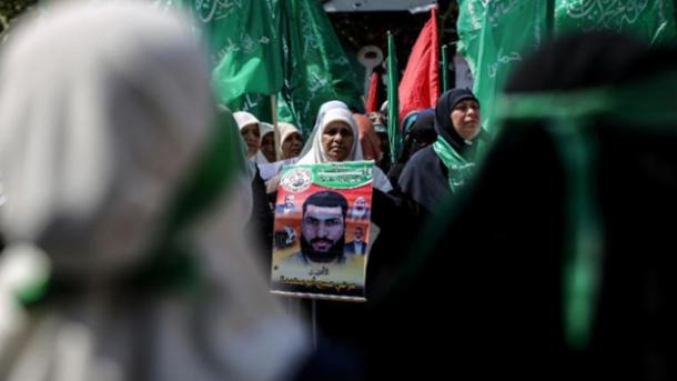 Palesztin foglyokért tüntettek