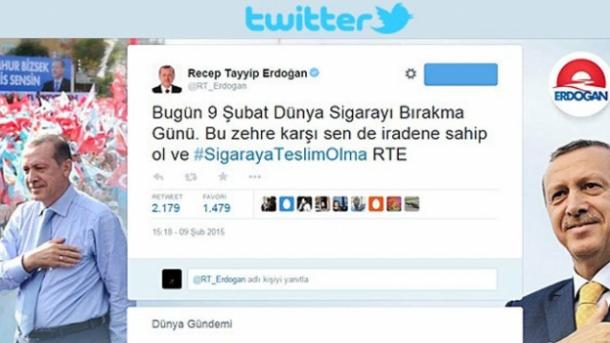 Rəcəb Tayyib Ərdoğan ilk dəfə olaraq "Twitter"də