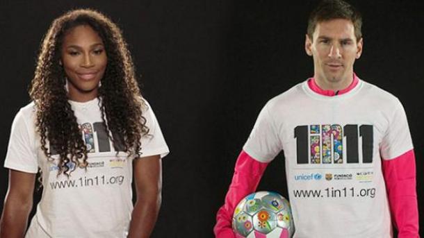 Messi y Williams, juntos por la educación 