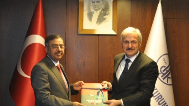 سفیر پاکستان کی  ادارۂ لسانِ ترکی کے سربراہ سے ملاقات