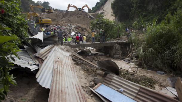 Alunecări de teren în Guatemala