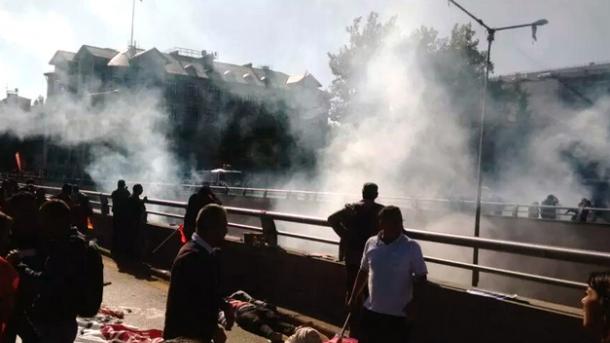 Ankarada qatar stansiyasında partlayış: ölən və yaralananlar var