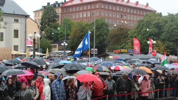 Gran manifestación de apoyo a los refugiados