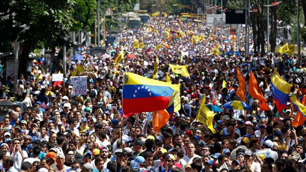 Manifestación antigubernamental en Venezuela