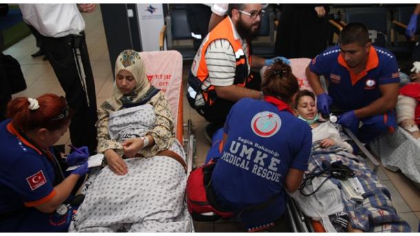 巴勒斯坦伤者在土耳其接受治疗