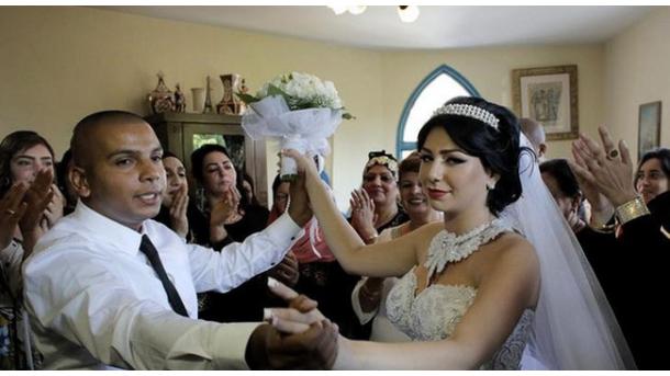 Izraeli-palesztin esküvő a háború közepette