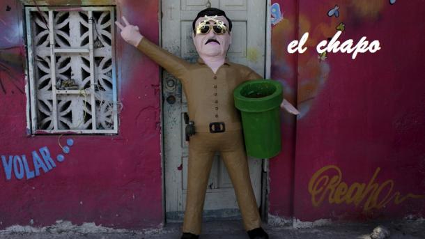 "El Chapo" Guzmán reaparece…pero como ‘piñata’