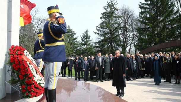 صدر رجب طیب ایردوان رومانیہ کے دورے پر