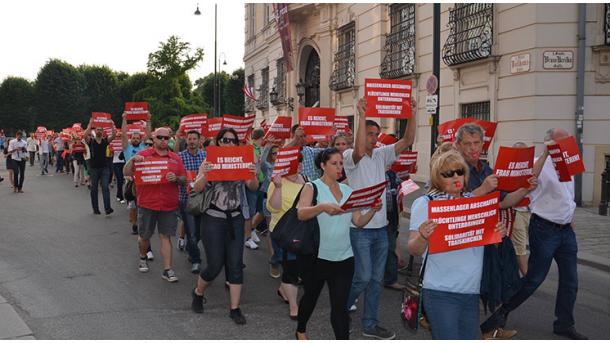 Αυστρία: Διαδήλωση κατά της κακομεταχείρισης μεταναστών