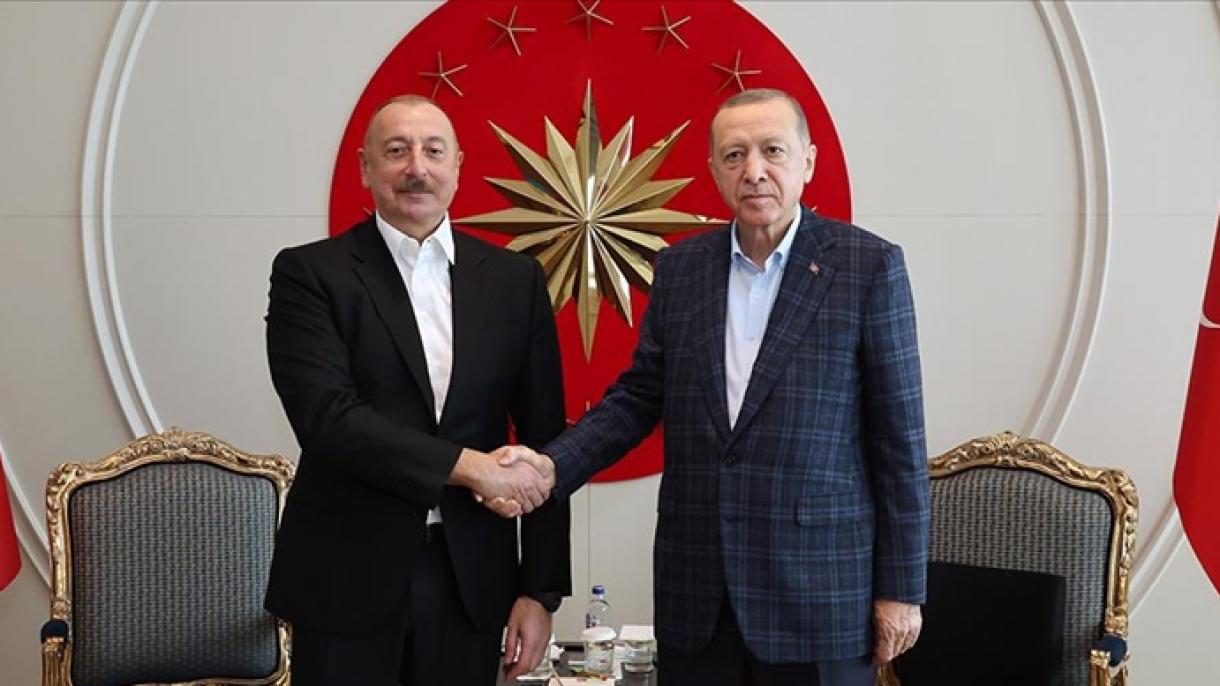 Prezident Rajap Tayyip Erdog’an Ozarbayjon Prezidenti Ilhom Aliyev bilan uchrashdi