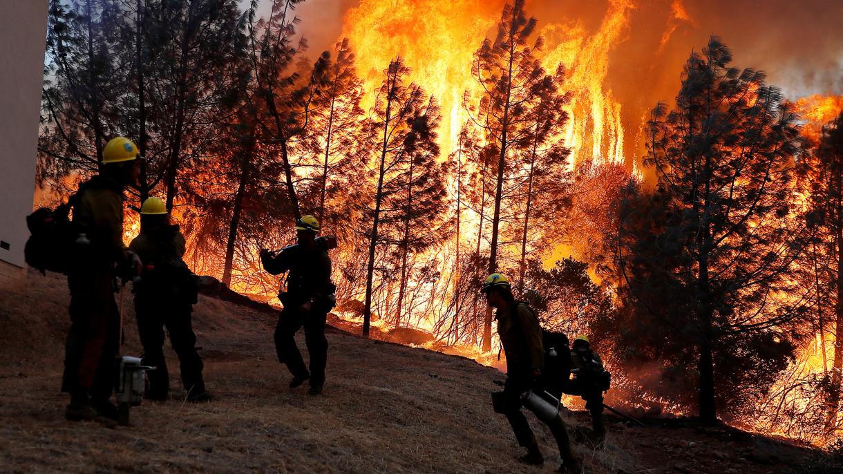 Kalifornia északi vidékein sebesen terjedő tűzvészek pusztítanak