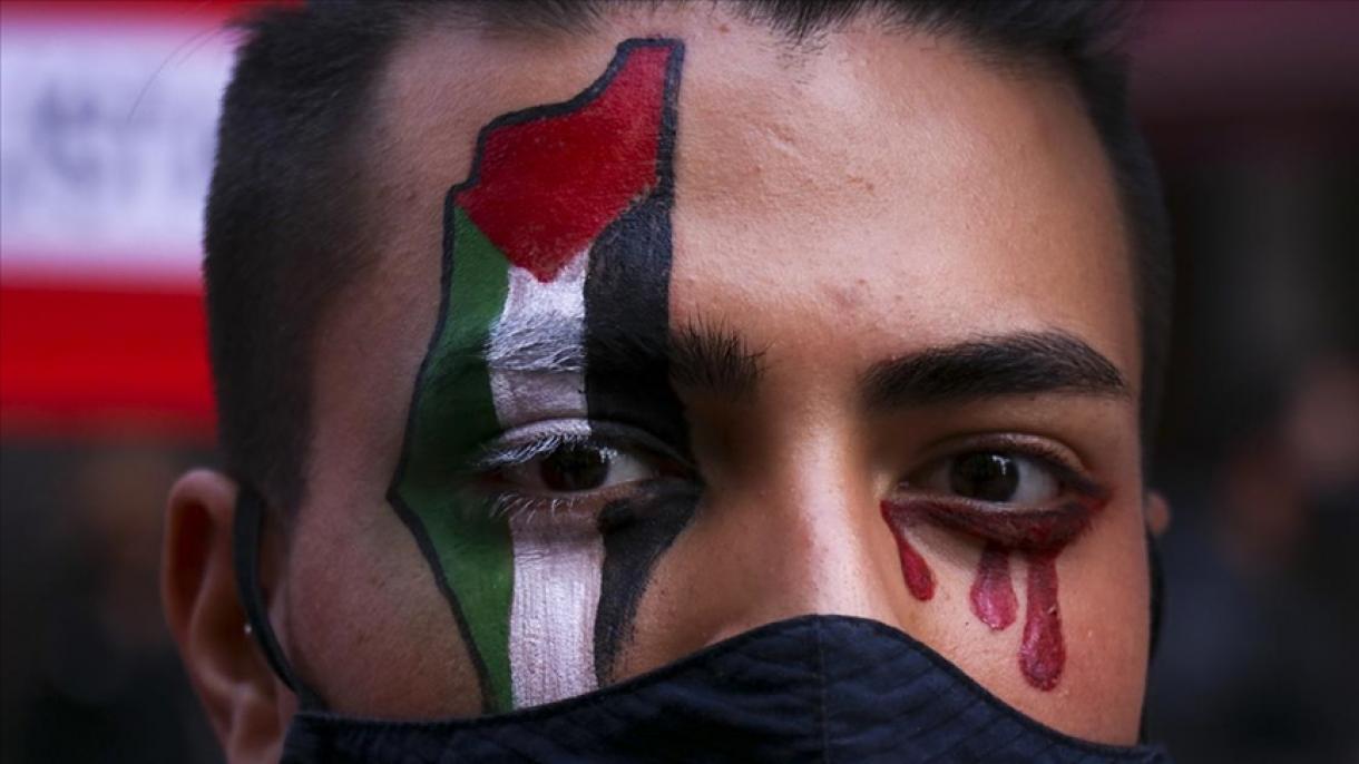 راهپیمایی مردم آرژانتین برای اعلام همبستگی با فلسطین
