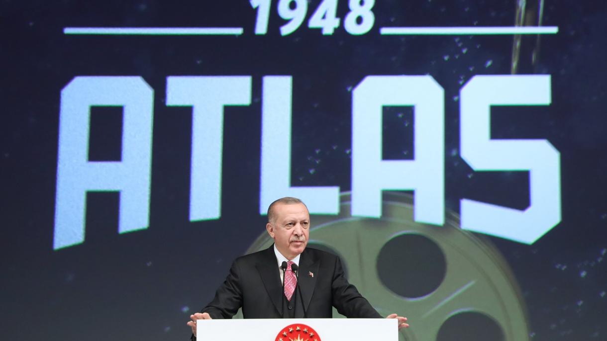 سخنرانی اردوغان در مراسم افتتاح سینمای اطلس و موزه سینمای استانبول