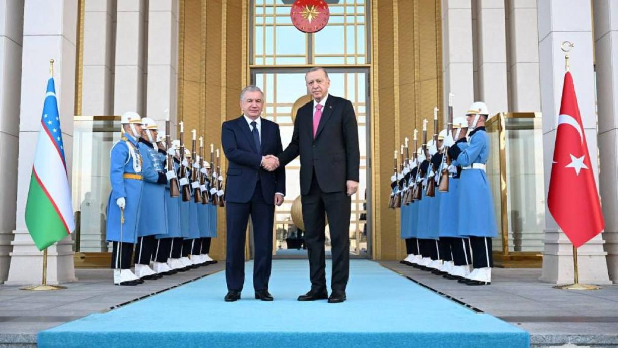Erdo'g'an O‘zbekiston prezidenti Shavkat Mirziyoyev bilan uchrashdi