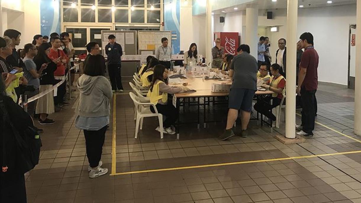 香港民主派阵营获得2019区议会选举胜利