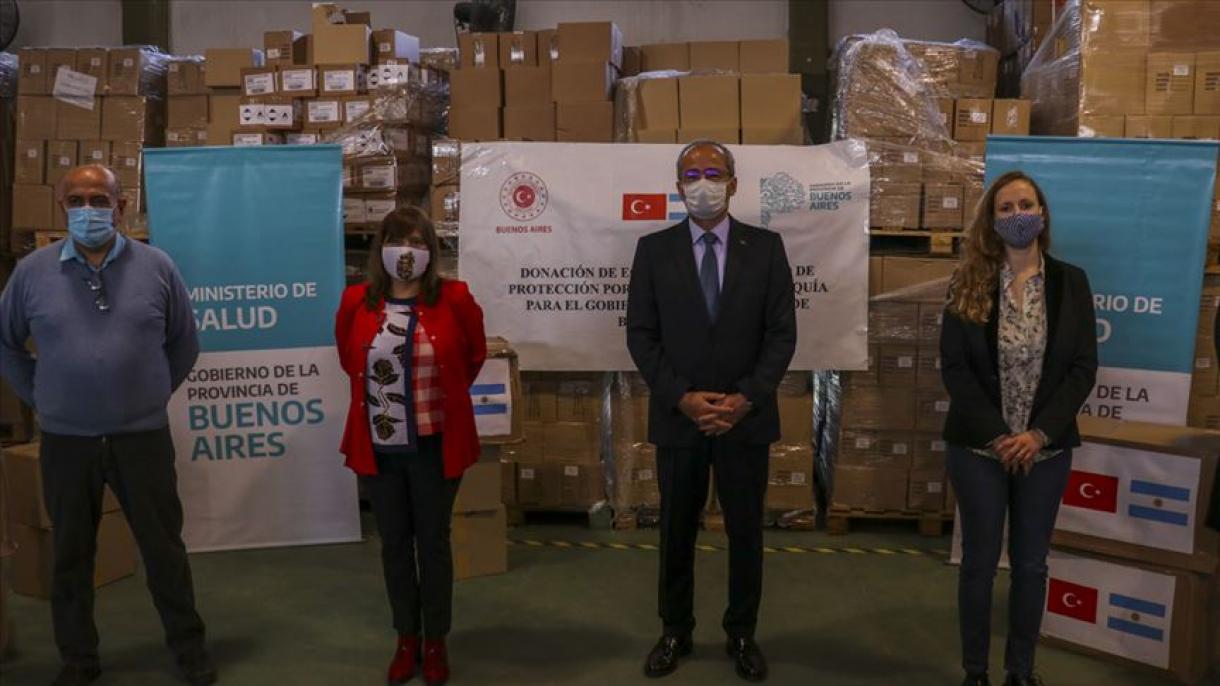 تورکیه به ارجنتاین 20 هزار ماسک جراحی ارسال کرد