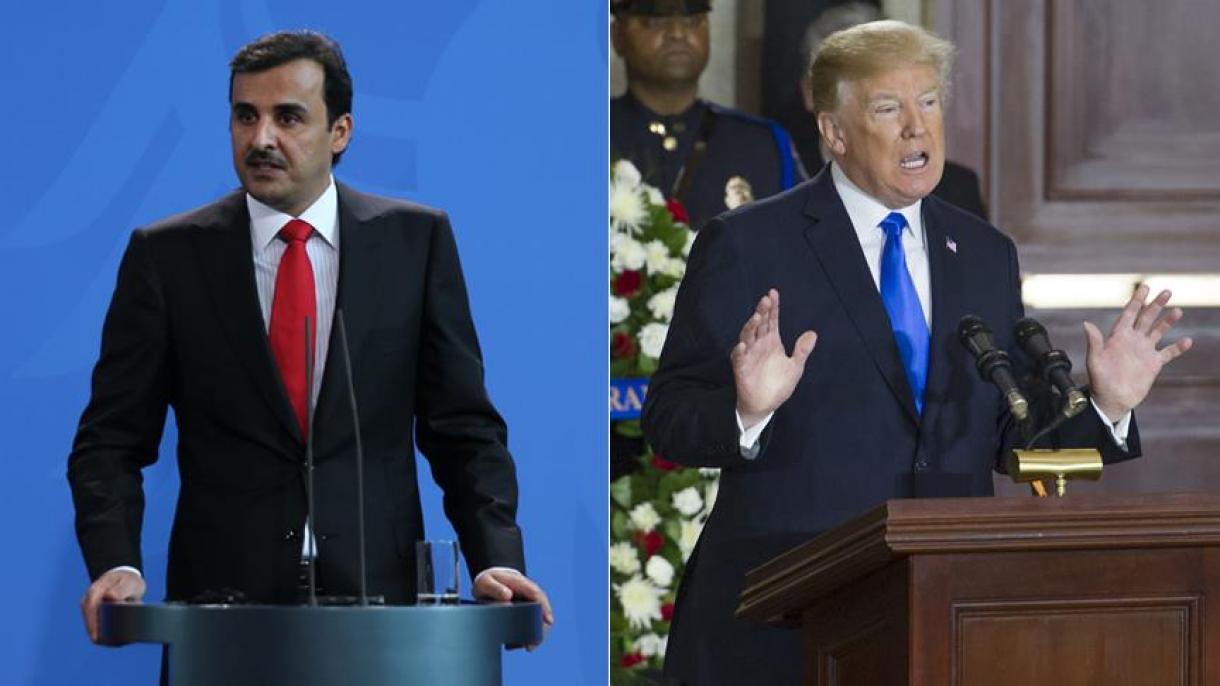 AQSh Prezidenti Donald Trump  Qatar Amiri Hamed Al Sani bilan telefon orqali ko'rishdi