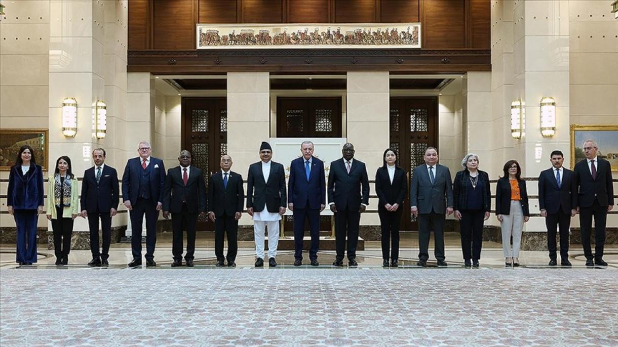 Președintele Erdoğan a primit ambasadorii a 7 țări