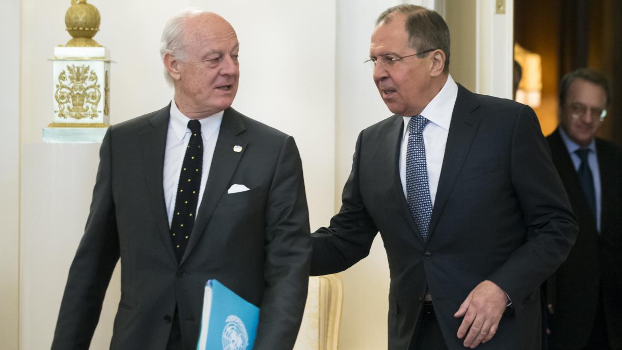 Lavrov y Mistura llegan al acuerdo para la aplicación del acuerdo de Turquía-Rusia-Irán sobre Siria