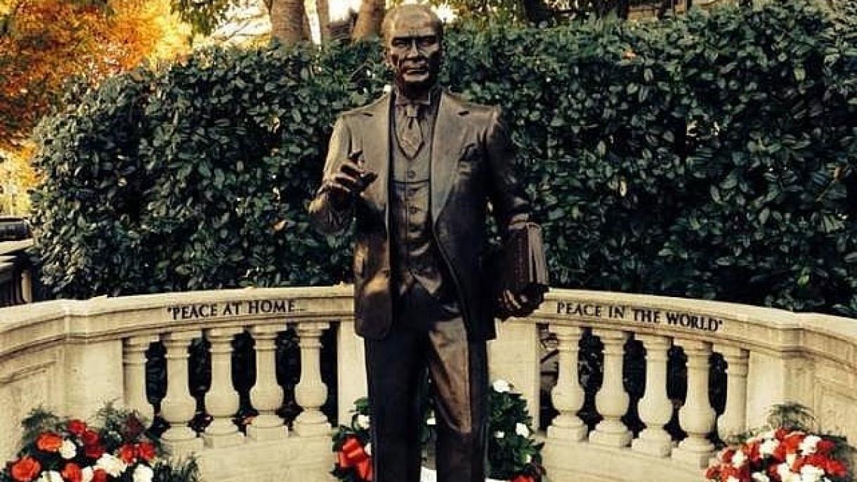 Дали знаете дека првиот споменик на Ататурк во САД е откриен на 10 ноември 2013 година?