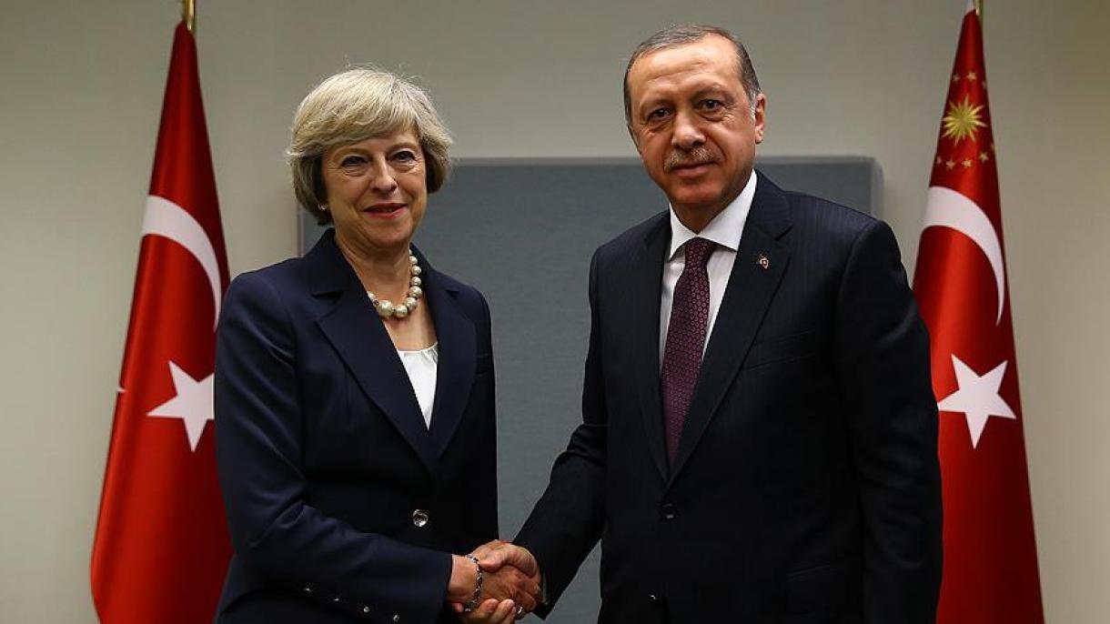 اردوغان نخست وزیر انگلستان را در نیویورک به حضور پذیرفت