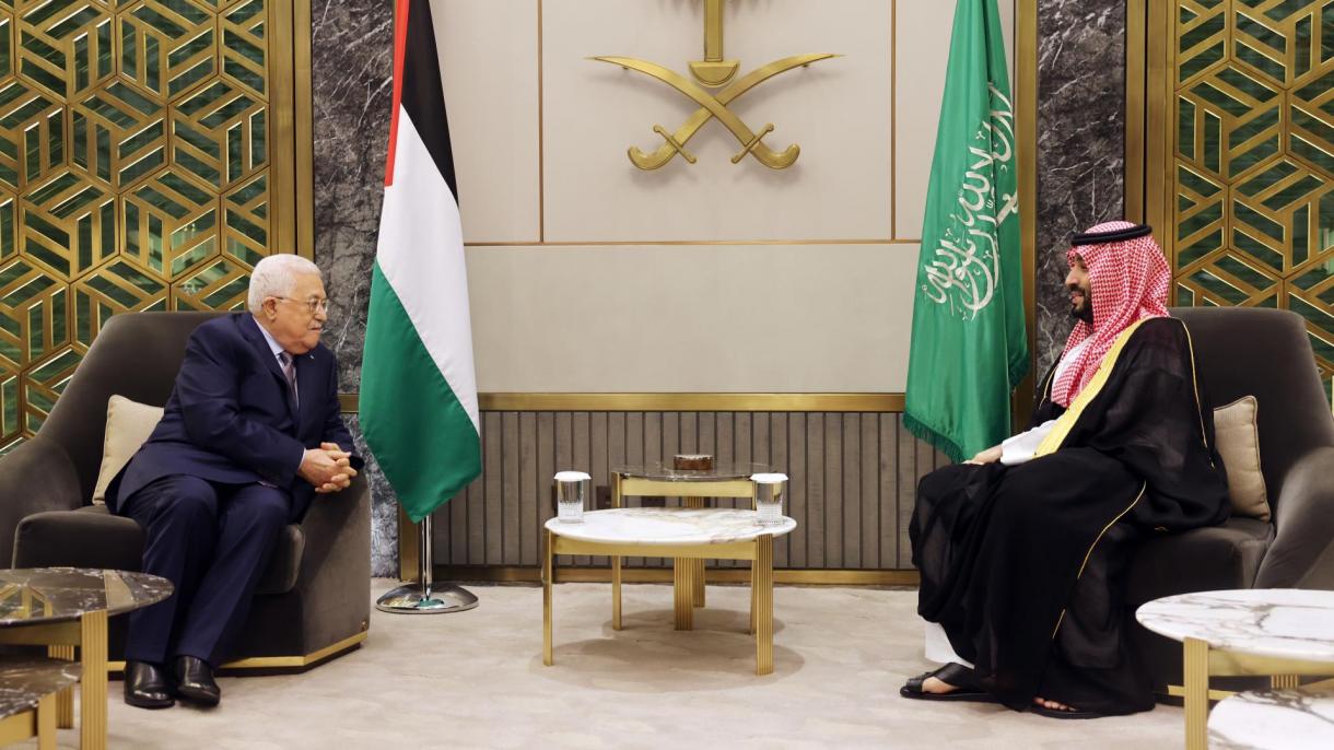 阿巴斯与沙特王储举行会谈