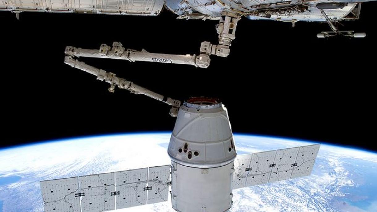 سفینه یی باربری شرکت  SpaceX (سپیس ایکس) به ایستگاه فضایی رسید