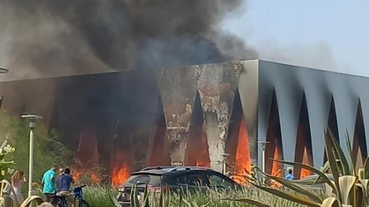 Se desató un incendio en el área del festival de cine en Egipto