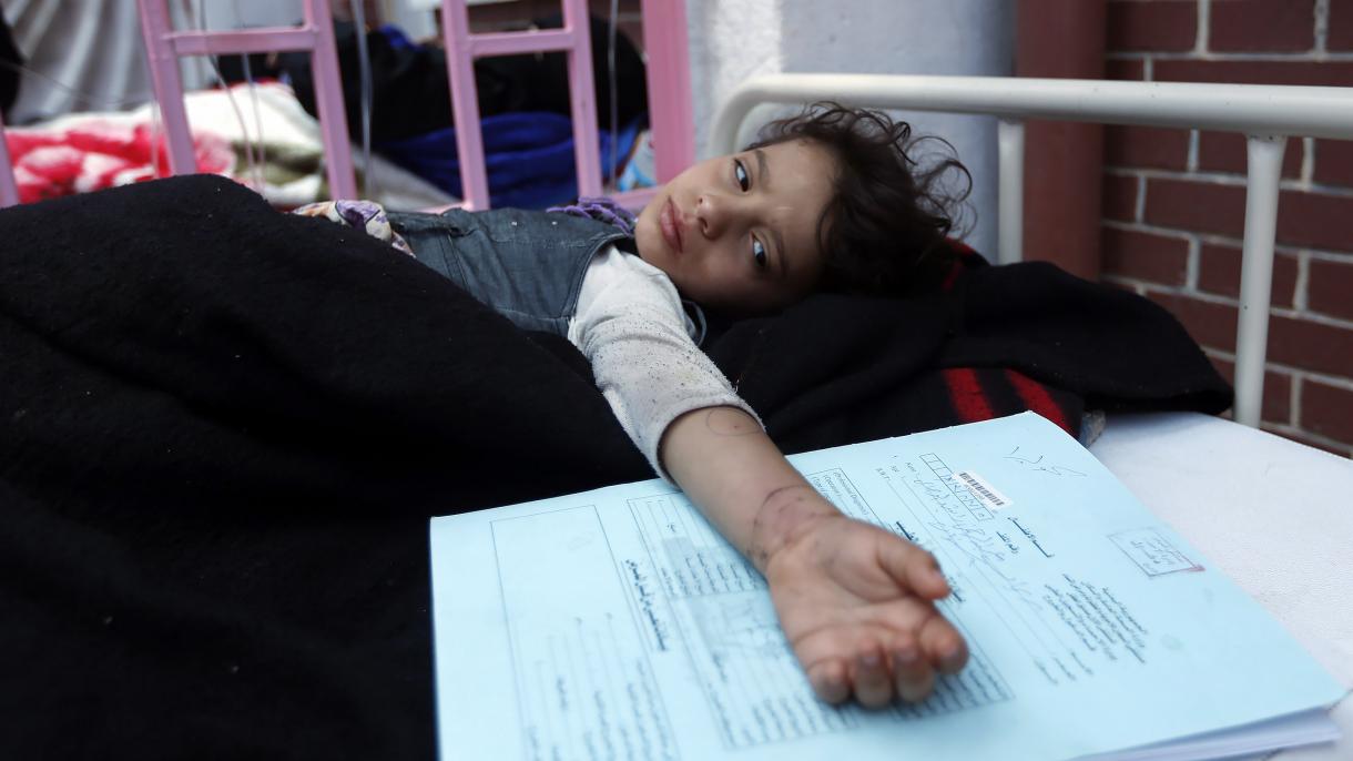 شیوع گسترده بیماری وبا در یمن