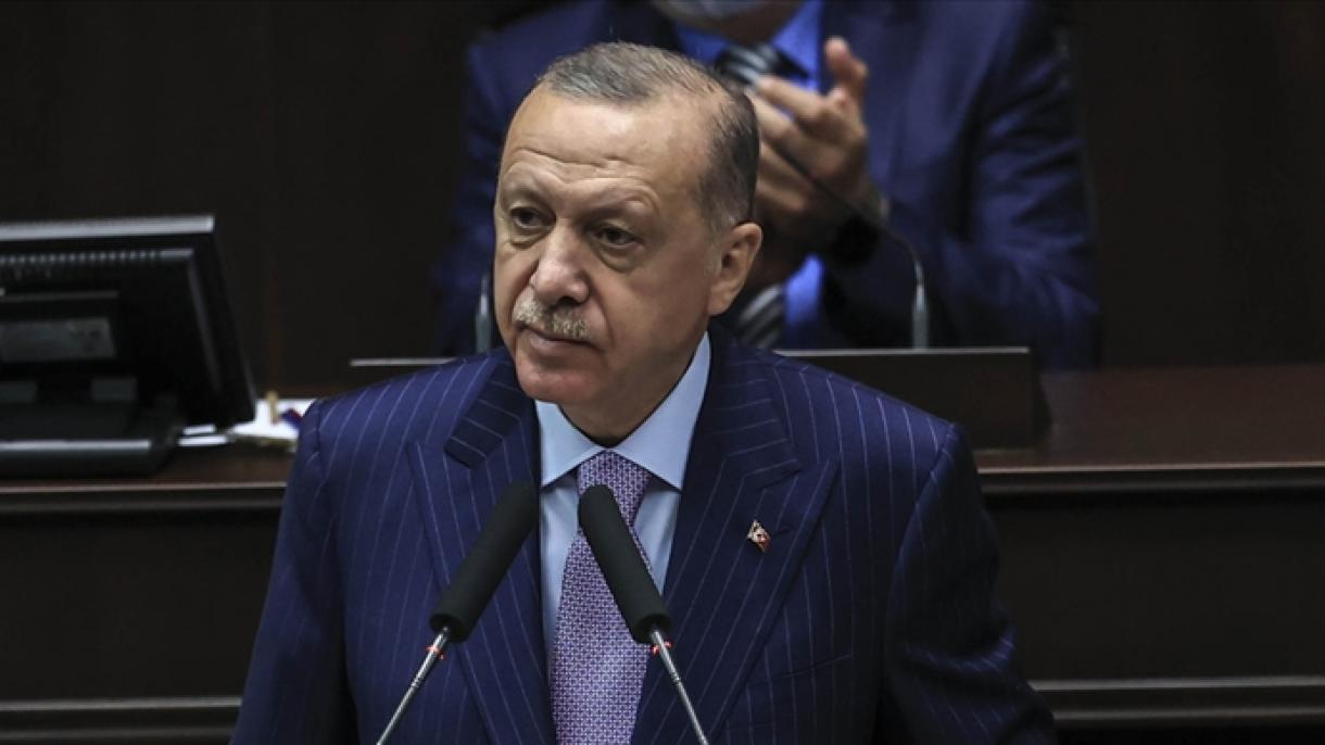 اردوغان: سونداژ دونانماسینا دؤردونجو گمینی ده علاوه  ائتدیک