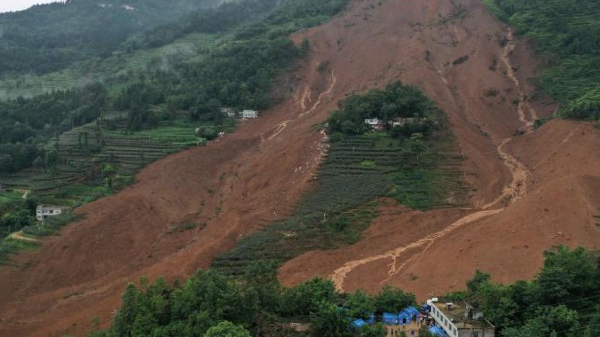 چین میں شدید بارشیں اور لرزش اراضی،9 افراد لا پتہ