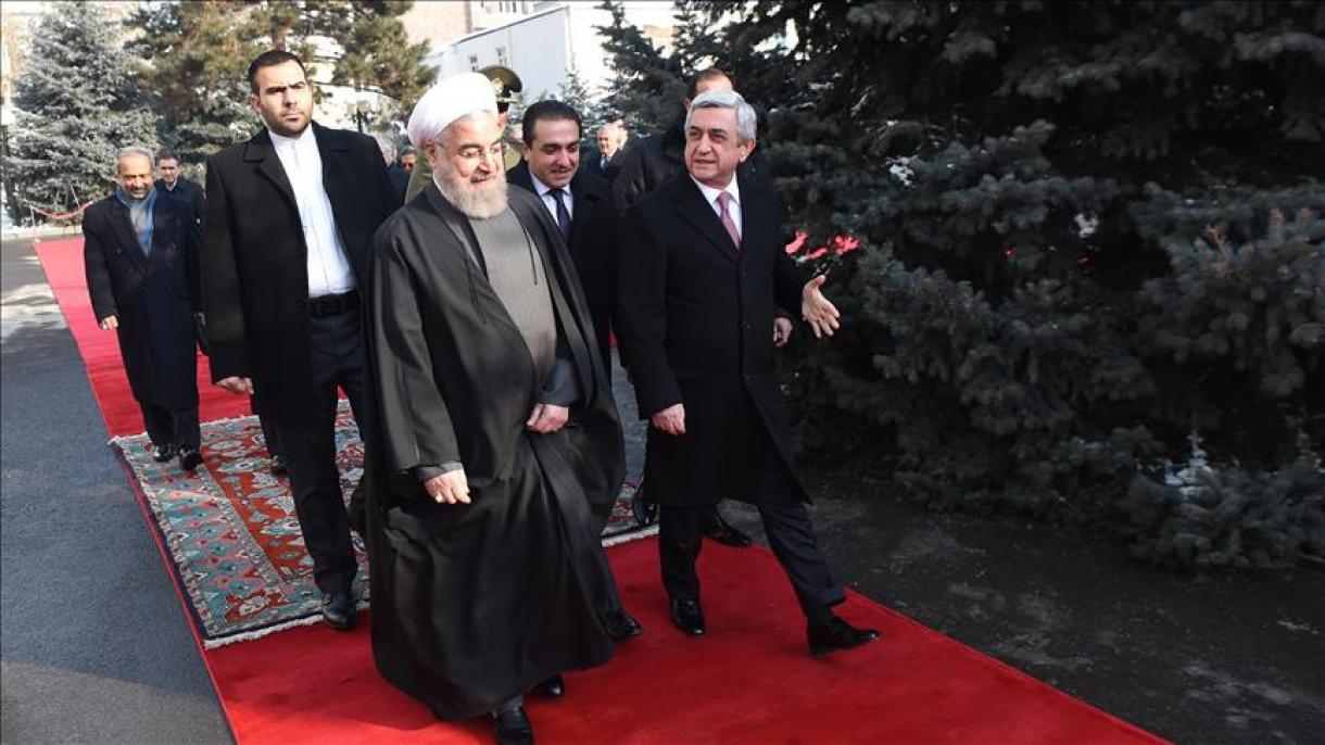 رئیس جمهور ایران وارد ایروان شد