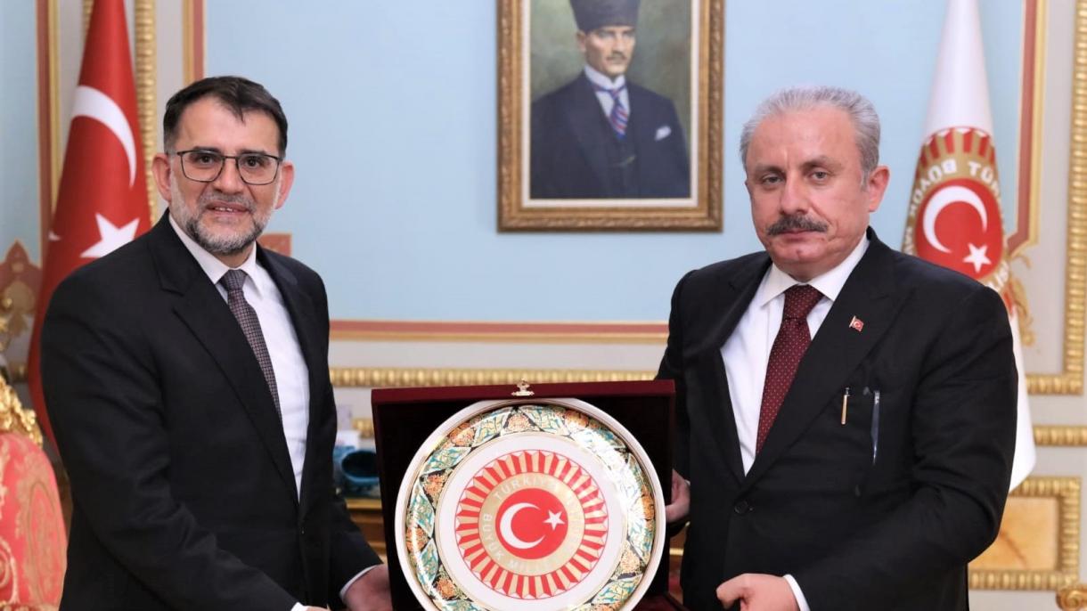 Претседателот на Собранието Мустафа Шентоп го прими претседателот на Уставниот суд на Северна Македонија Салих Мурат
