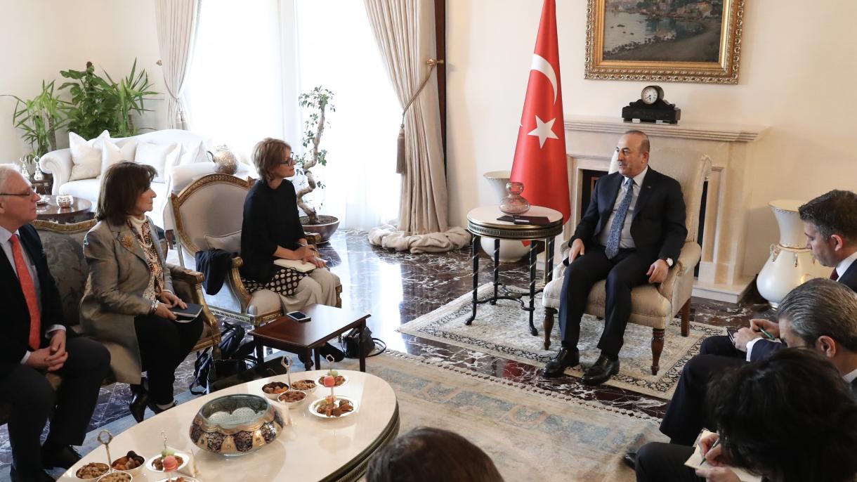 Çavuşoğlu ha recibido a la reportera especial de la ONU Agnes Callamard