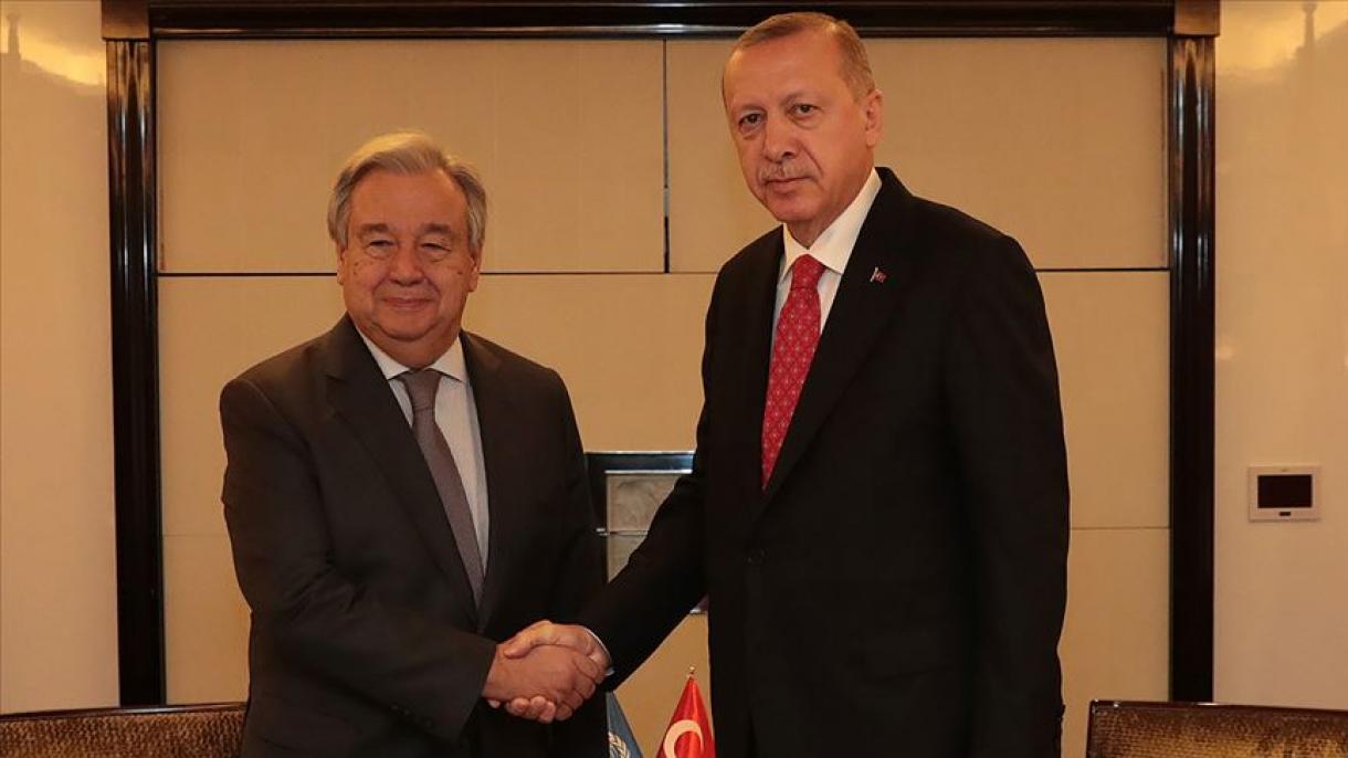 Erdogan a vorbit la telefon cu Guterres