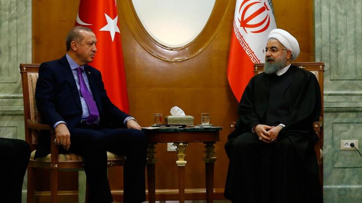اردوغان با روحانی دیدار و مذاکره کرد