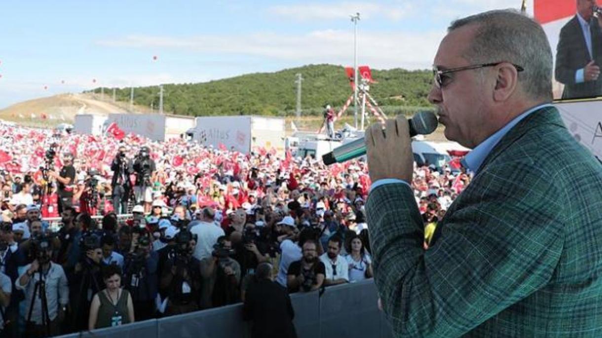 سخنرانی اردوغان در مراسم مشترک بیمارستان شهر بورسا و بزرگراه استانبول  - ازمیر