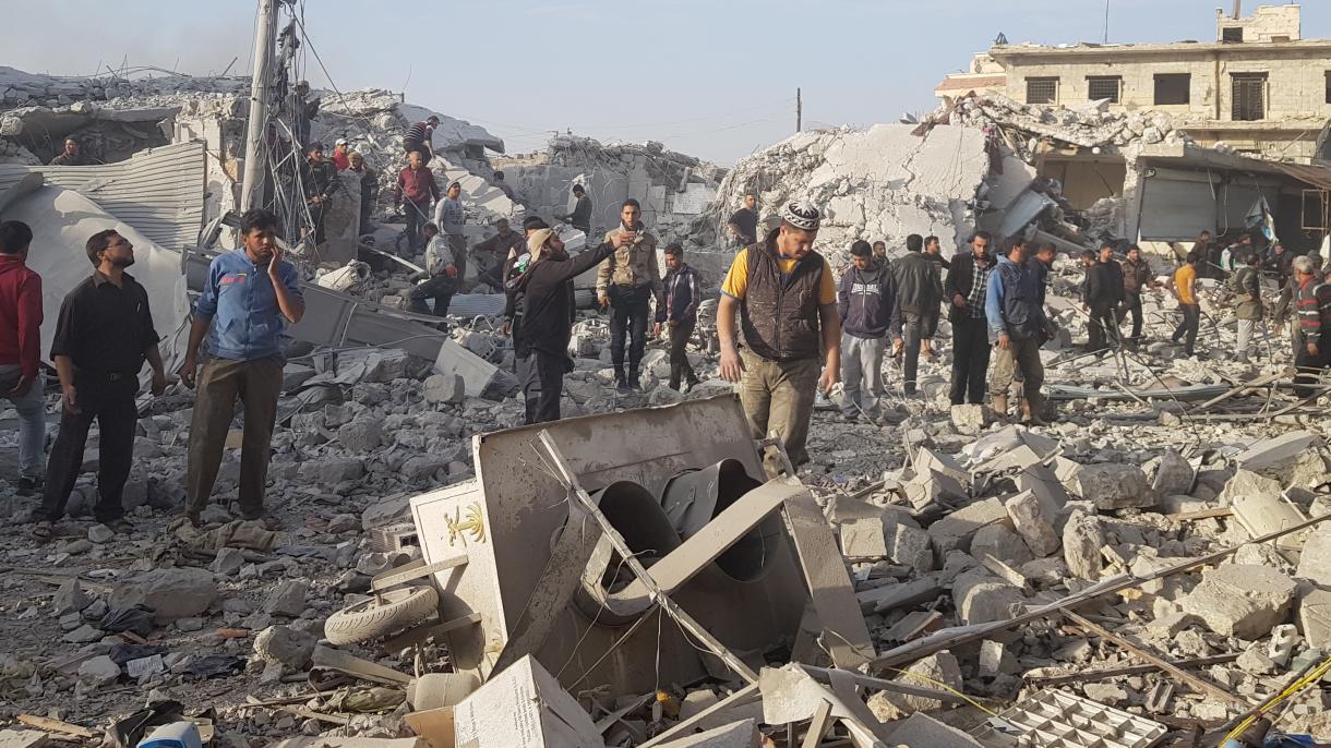 حمله هوایی در حلب 53 کشته بر جای گذاشت